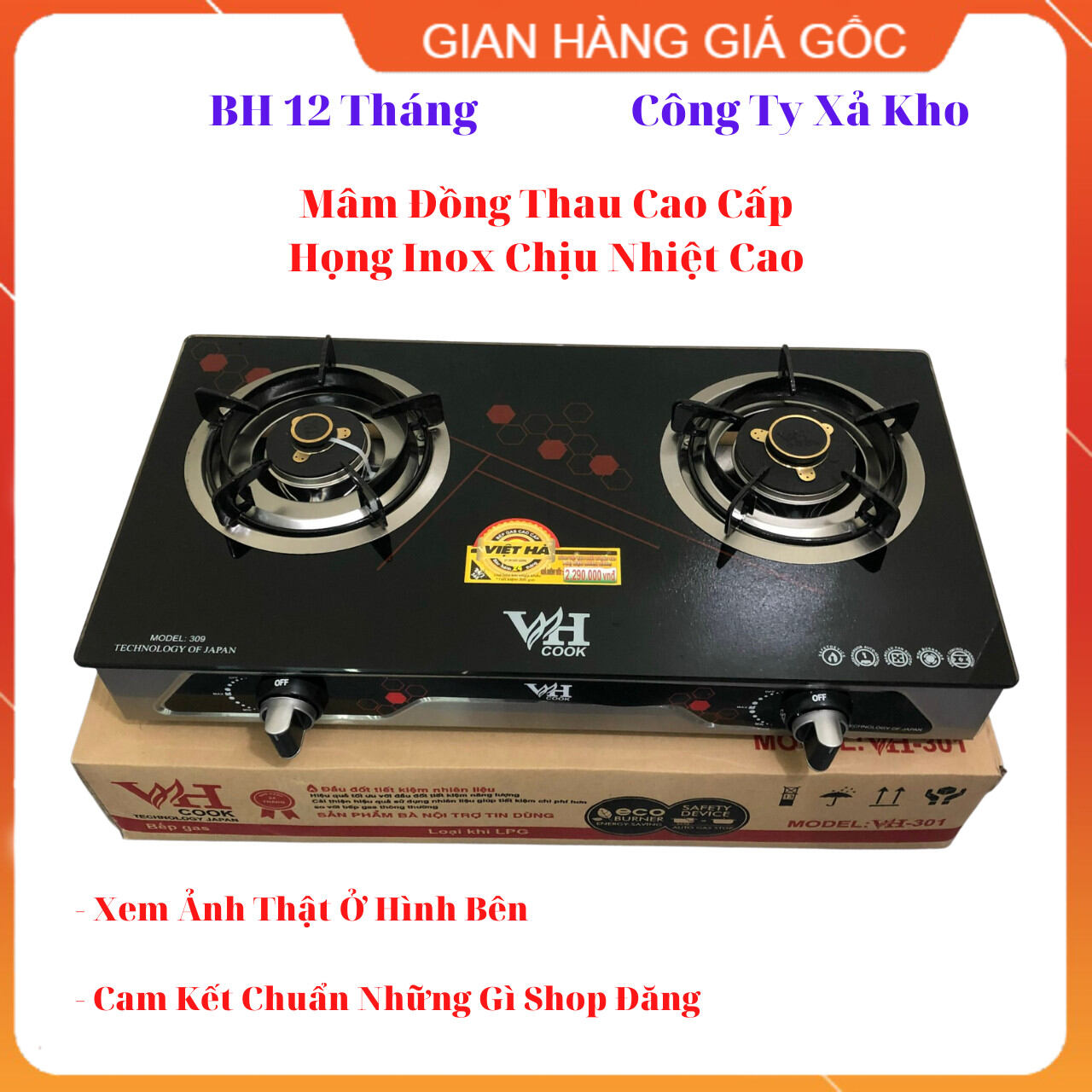 Công ty xả kho bếp gas mâm đồng tb cao cấp giá gốc 2290k