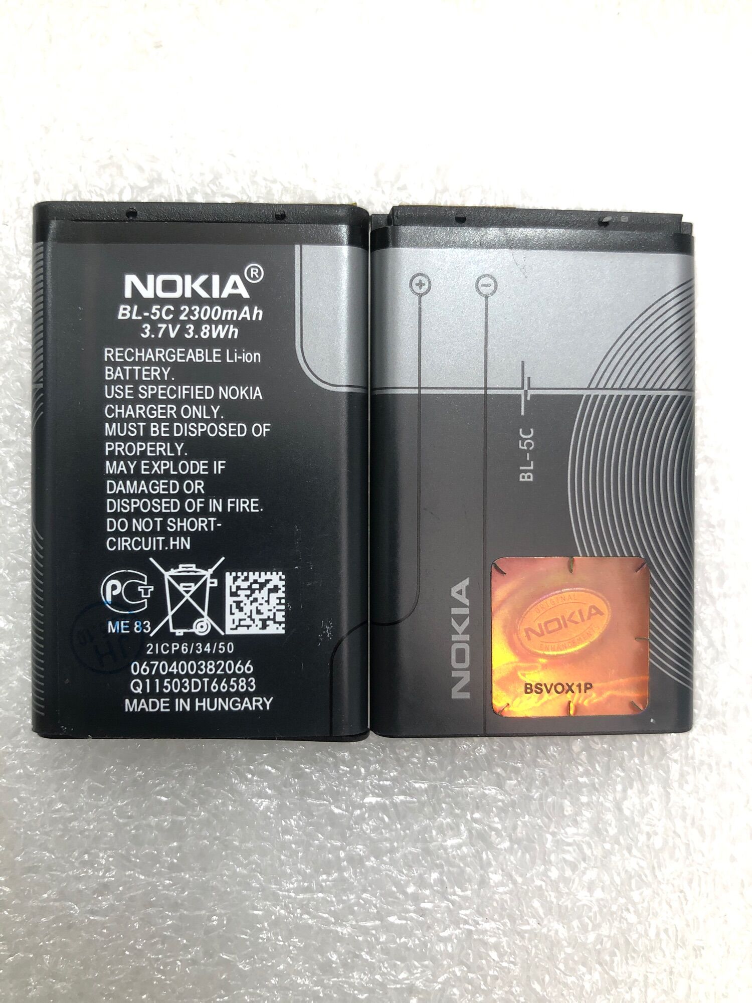 Pin nokia bl-5c/1020mah / bl-4c /890mah dành cho nokia 1202;1280;2255;1110;asha205;c2