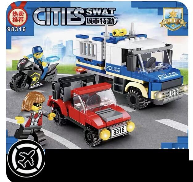 Lắp ráp xếp hình Cities Swat 98316 - Mô hình xe cảnh sát 456 chi tiết