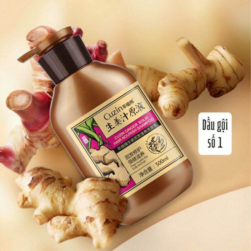 Dầu gội gừng Cuzin giảm bết tóc và gàu tốt 500ml