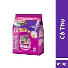 Hạt Whiskas mèo con túi 450g