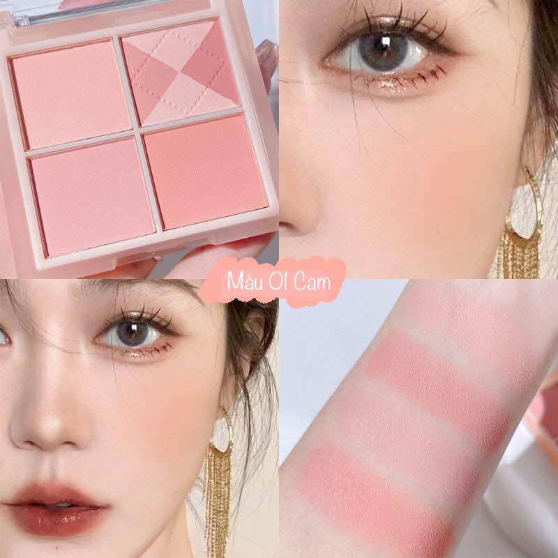 Phấn má hồng mịn lì 4 ô Kakashow