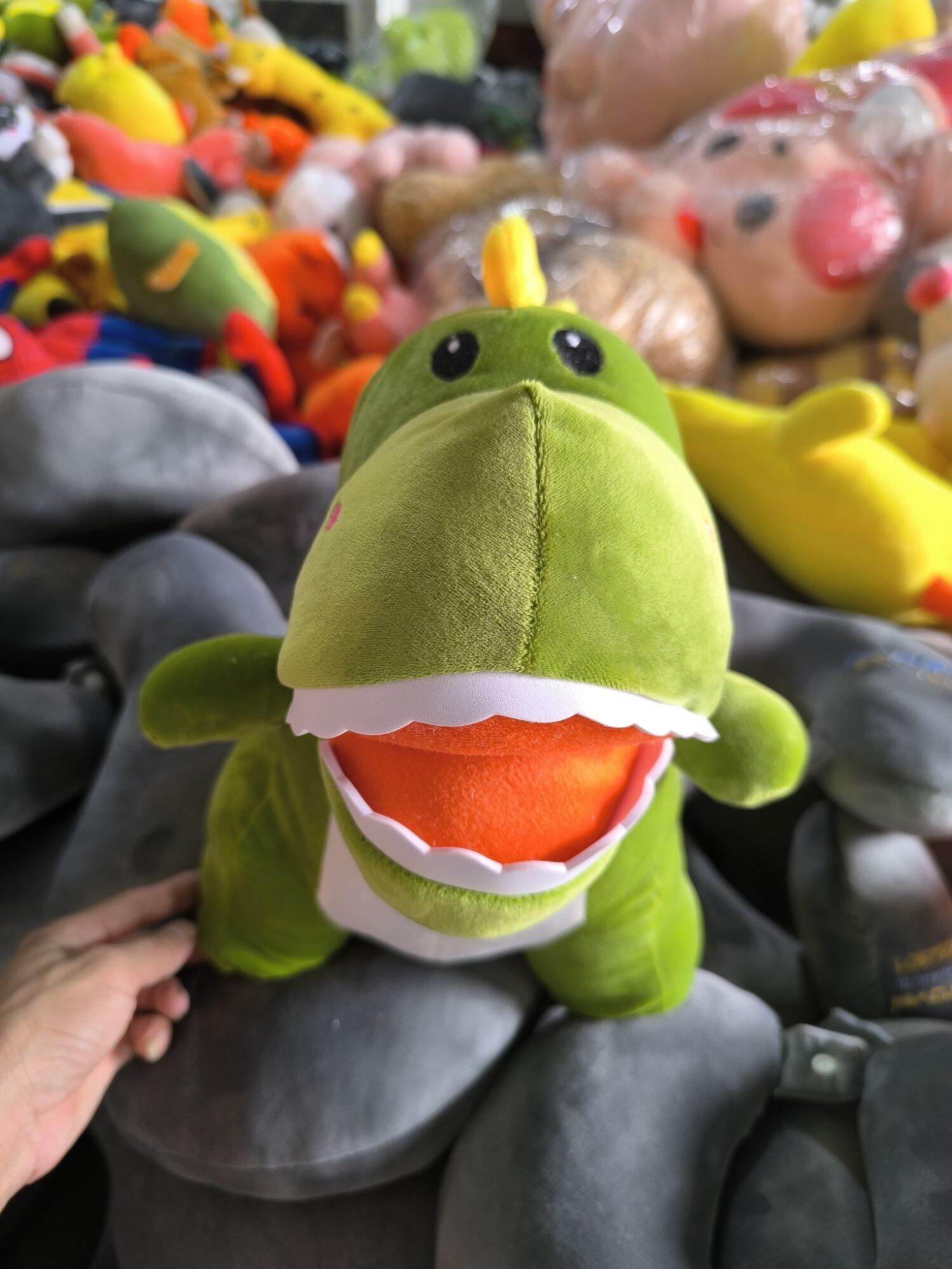 gấu bông khủng long xanh nhỏ cute