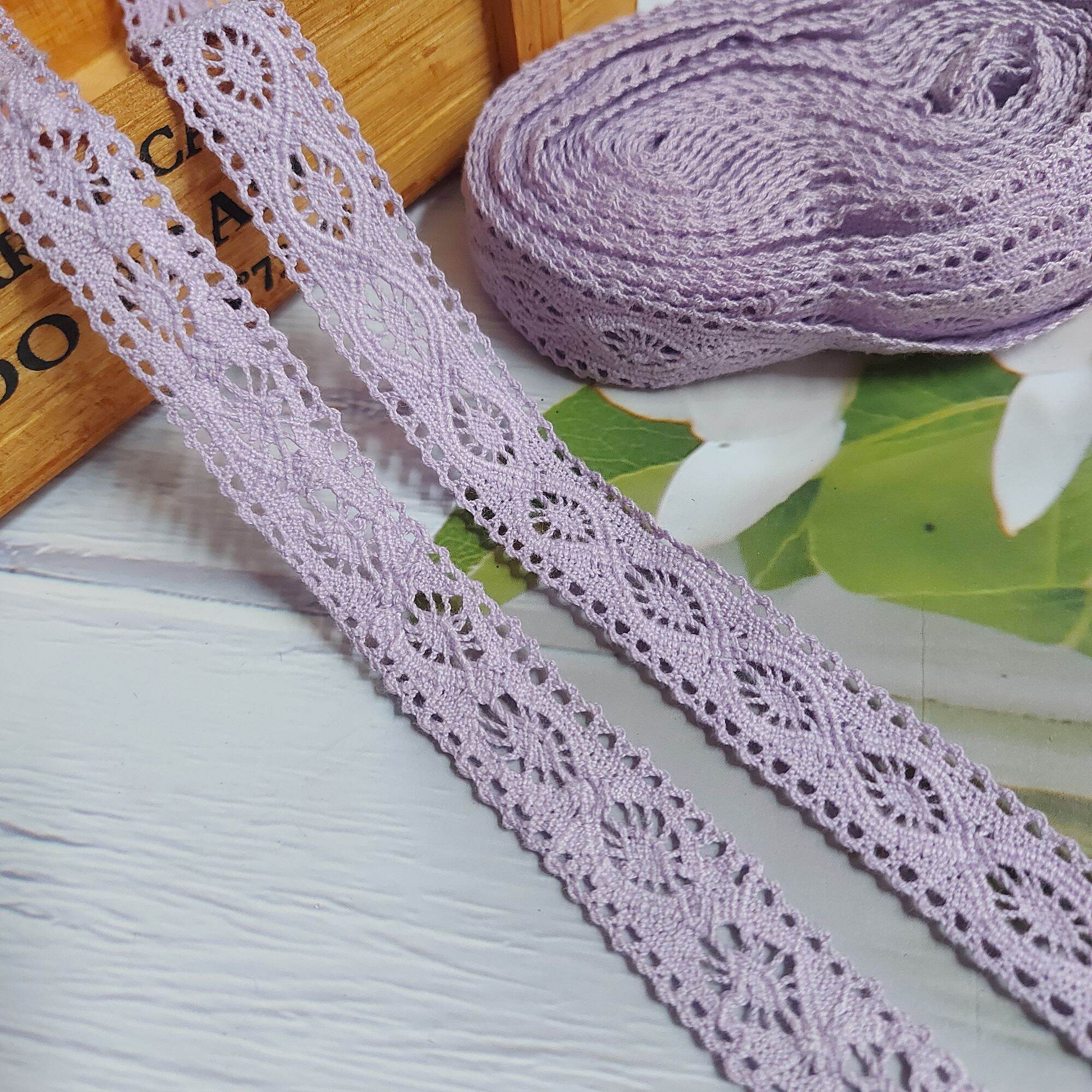 Ren chỉ cotton , phụ kiện may vá, bản rộng 1.8cm
