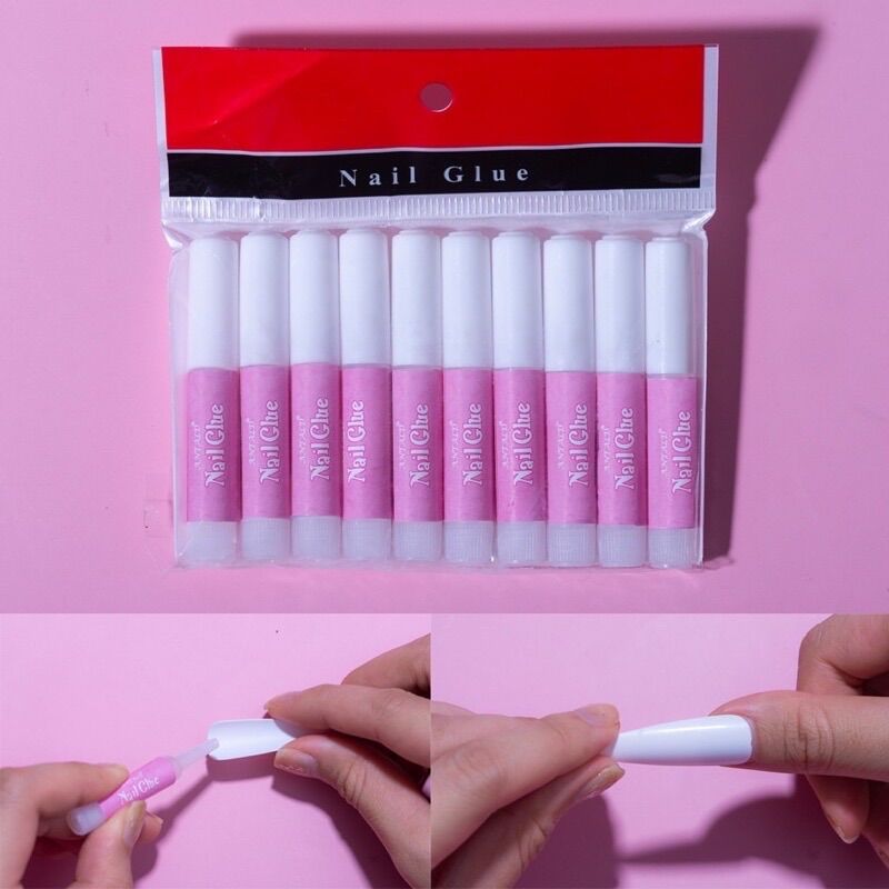 Set 10 chai keo mini 2gr dán móng