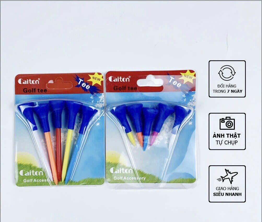Tee Golf Caiton- Trụ Đặt Bóng Golf Nhựa Dẻo