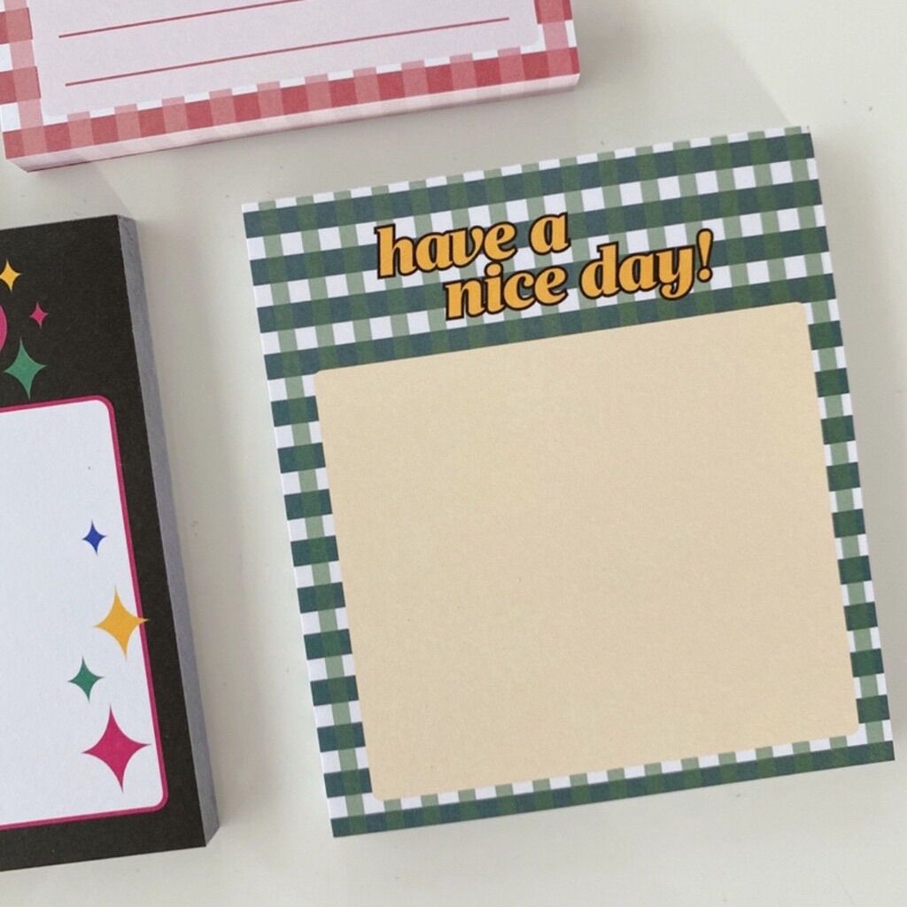 Tệp 50 giấy note ghi chú retro