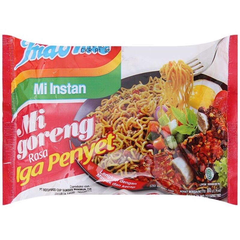 10 gói mì xào khô indomie