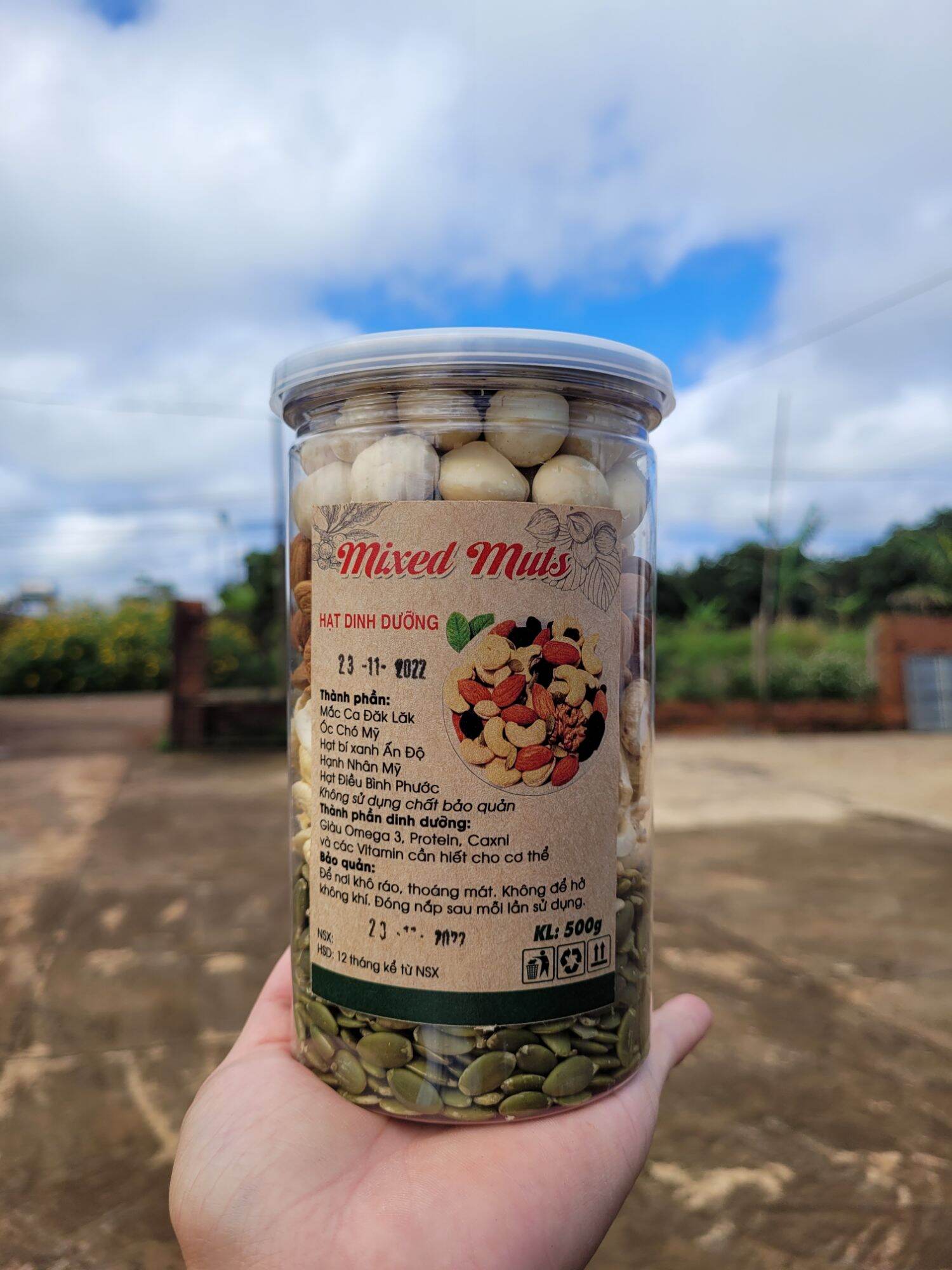 Mix hạt dinh dưỡng 500g (Sấy toàn bộ)