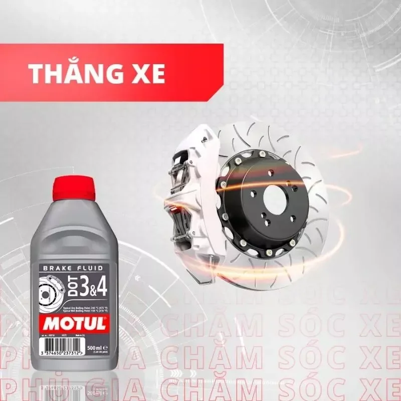 Dầu phanh cao cấp Motul Dot 3&4 500ml