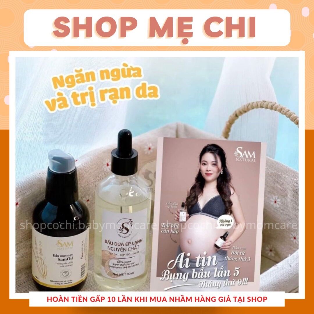 Dầu dừa nguyên chất sam natural 100ml