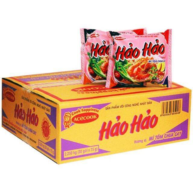 Thùng mì hảo hảo tôm chua cay 30gói hàng mới nhập giá sốc