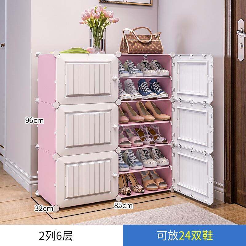 TỦ GIÀY NHỰA LẮP GHÉP ĐỂ GIẦY DÉP 12 NGĂN (ĐỰNG 24 ĐÔI) mẫu cửa 3D