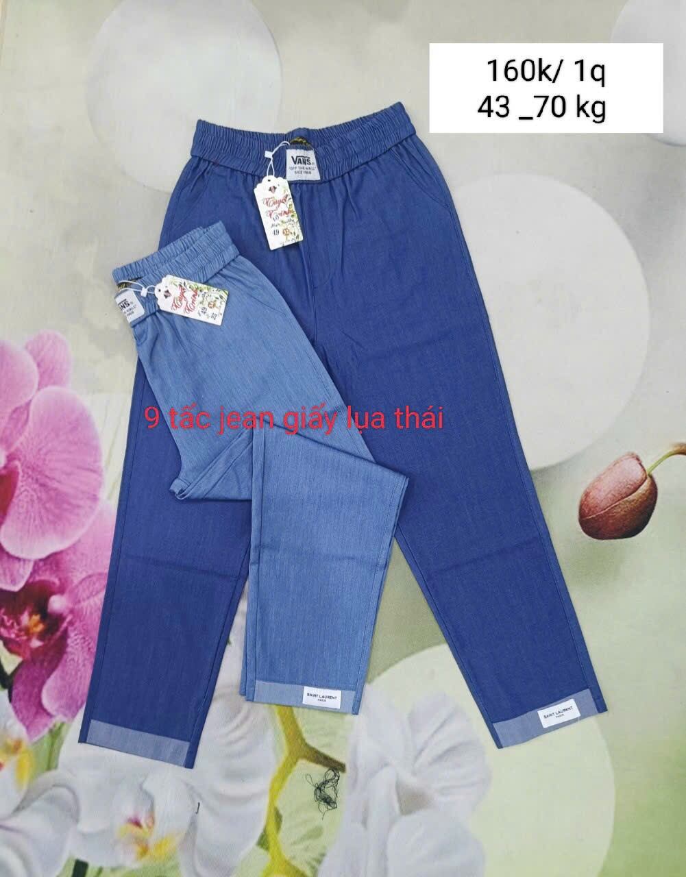 Quần jean giấy lụa 9 tấc