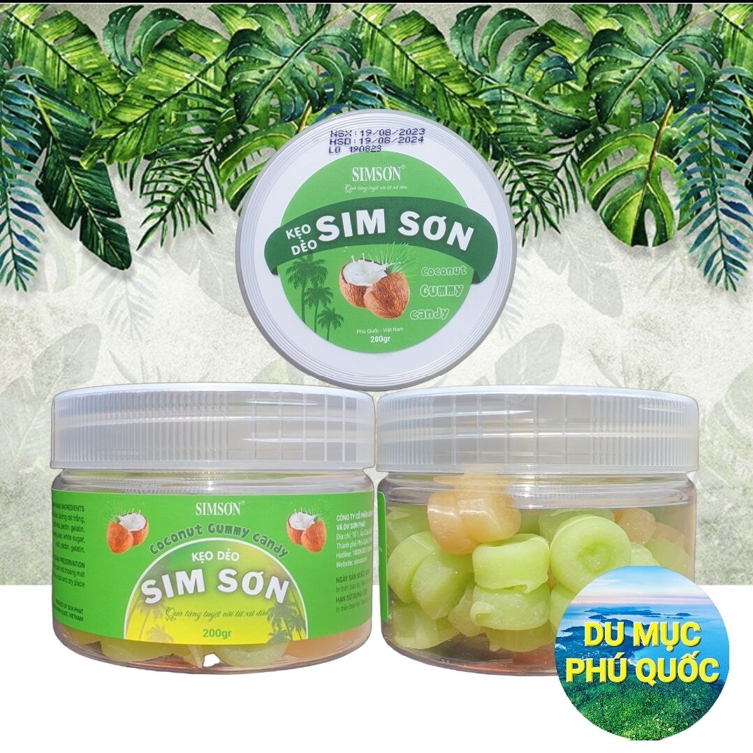 Kẹo Dẻo Dừa Phú Quốc - Sim Sơn hủ 200g