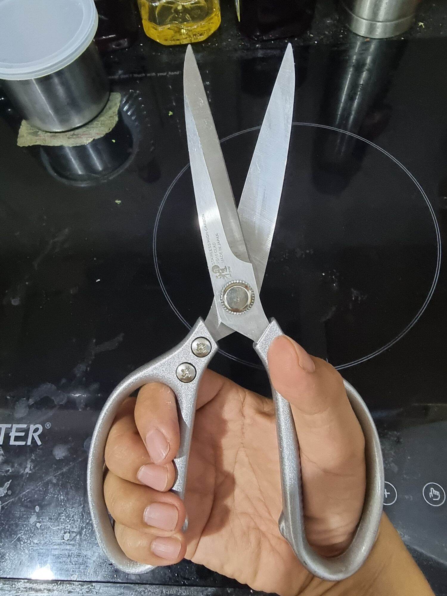 Kéo cắt thức ăn đa năng Nhật bản, cắt gà vịt, thịt cá, giấy, vải... mũi dài