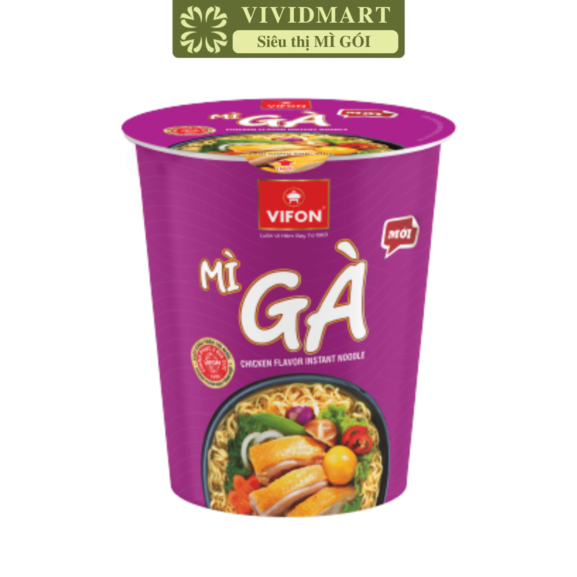 [1 CUP] - VIFON - VIFON INSTANT CUP NOODLE 4 FLAVOURS: BEEF FLAVOUR, CHICKEN FLAVOUR, THAI TOMYUM FLAVOUR, THAI STYLE SHRIMP FLAVOUR (60G/CUP)