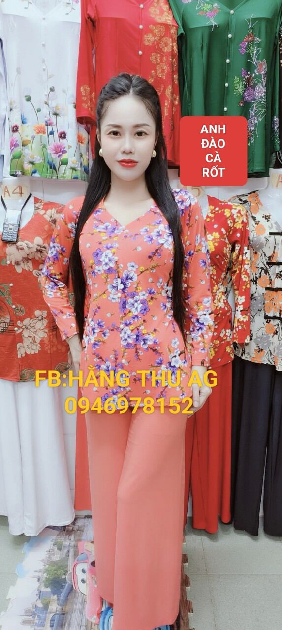 BỘ BÀ BA BÔNG ANH ĐÀO ỐNG RỘNG (BÁN CẢ BỘ CÙNG MÀU)