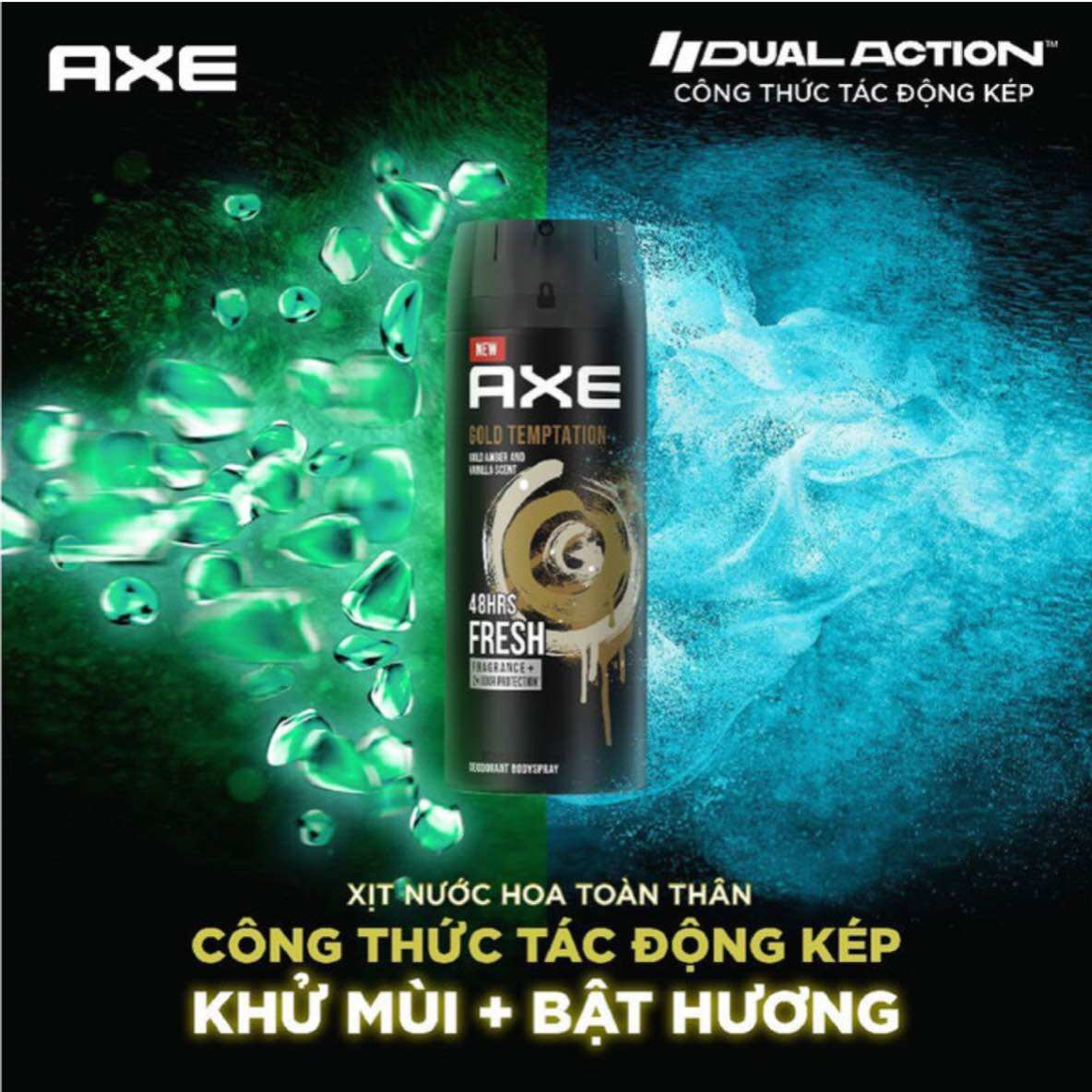 XỊT KHỬ MÙI AXE 135L