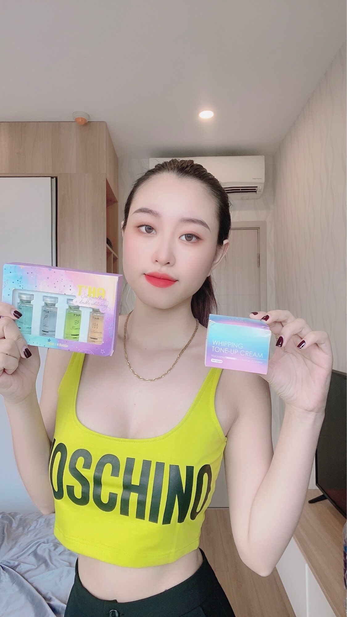 Combo kem face jiuhe thanh tô và set serum tha