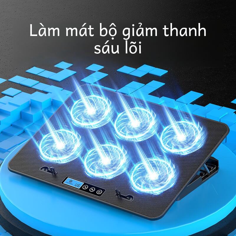 Giá Đỡ Tản Nhiệt Máy Tính Xách Tay 15,6 Inch 14 Inch Giảm Nhiệt Quạt Máy Tính Chơi Game Đế Cơ Sở Ống Dẫn Khí Nâng Cấp Phần Cứng