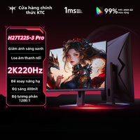 [Phích cắm dẹt] KTC | Màn Hình Chơi Game 2K 220Hz Điều Chỉnh Được 27 inches