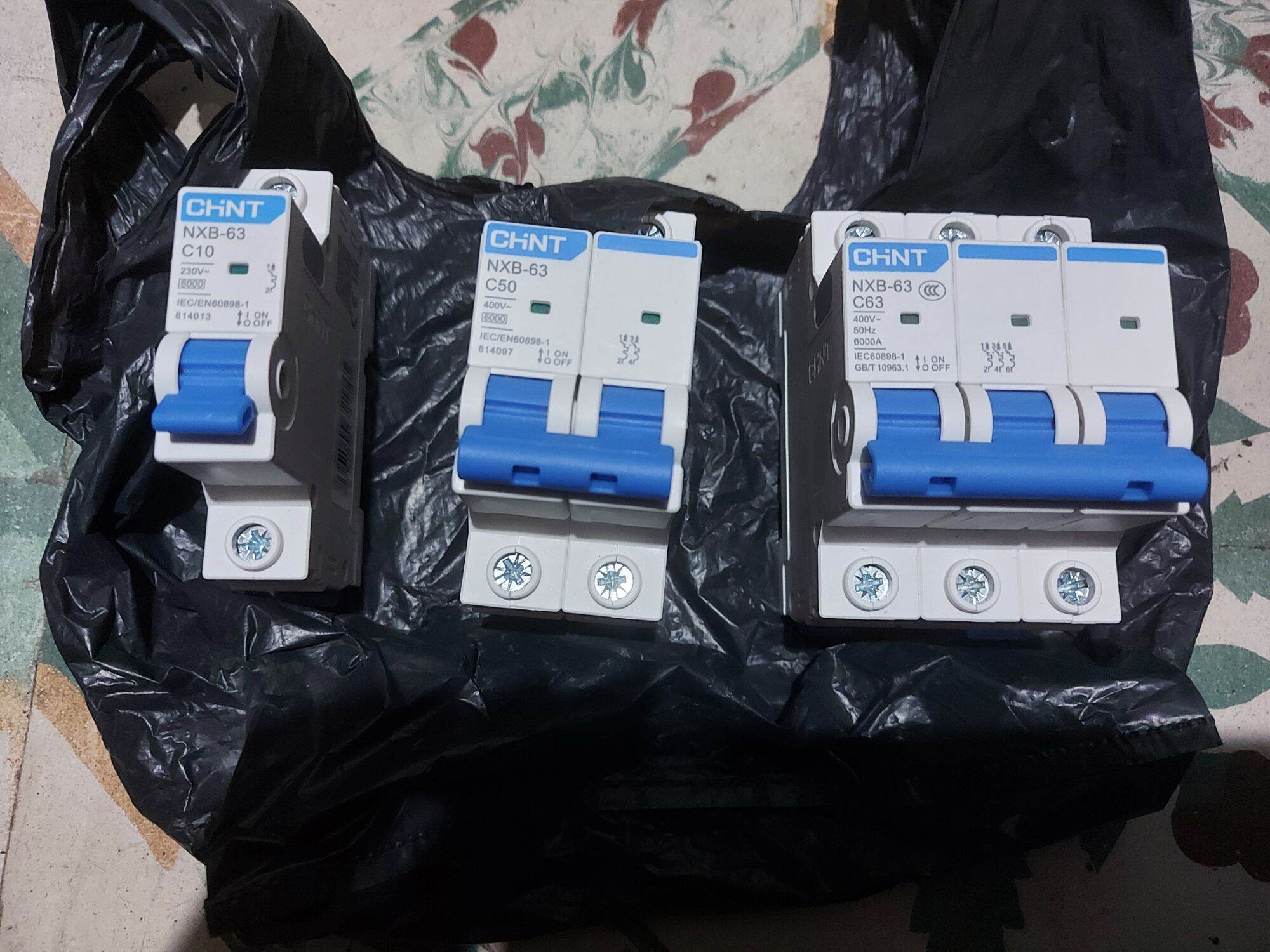 Aptomat MCB Chint NXB-63 1P 2P 3P