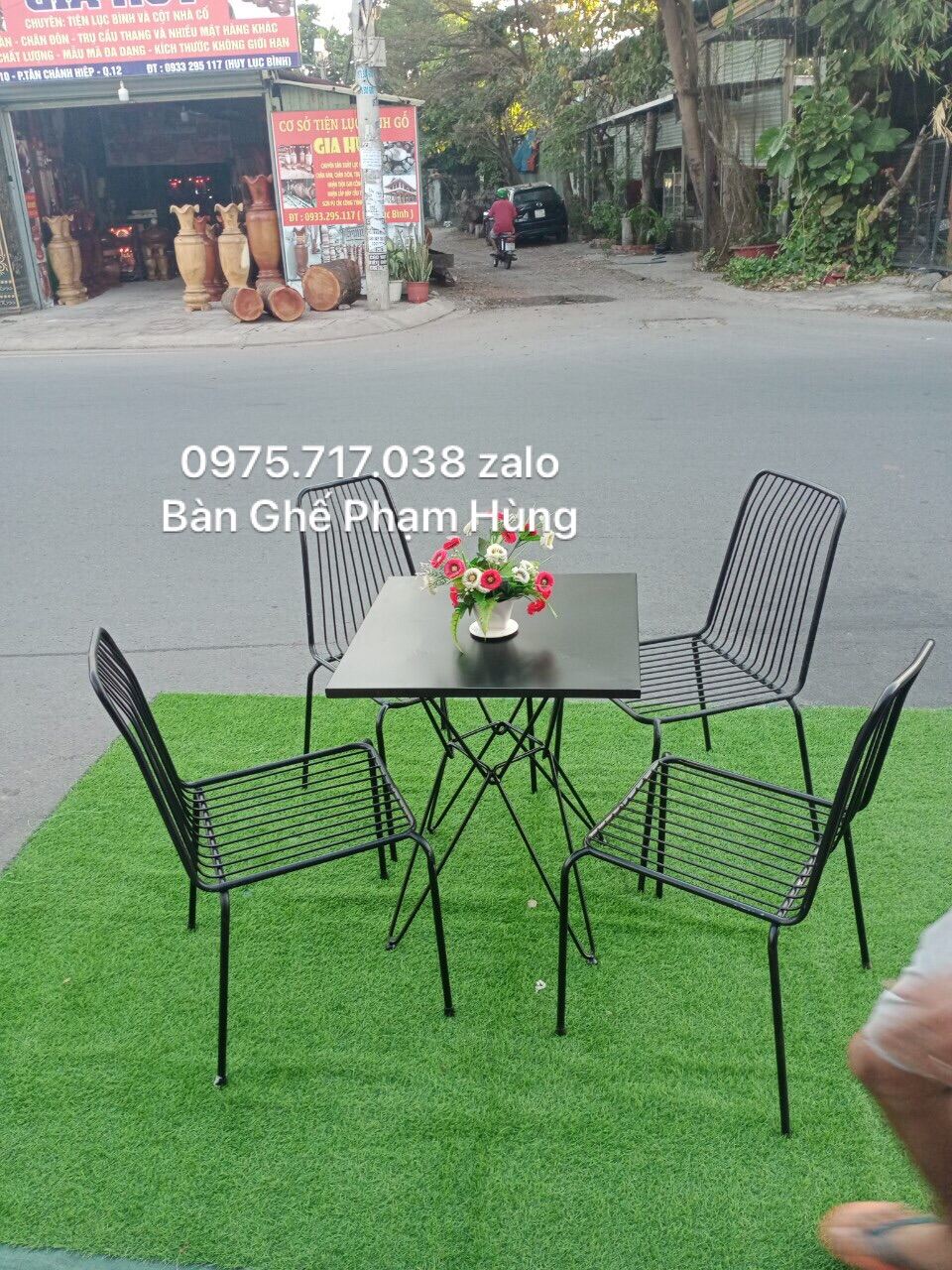 Bàn ghế cafe sân vườn giá rẻ