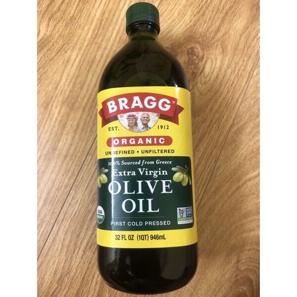 Dầu Oliu ép lạnh hữu cơ Bragg 946ml