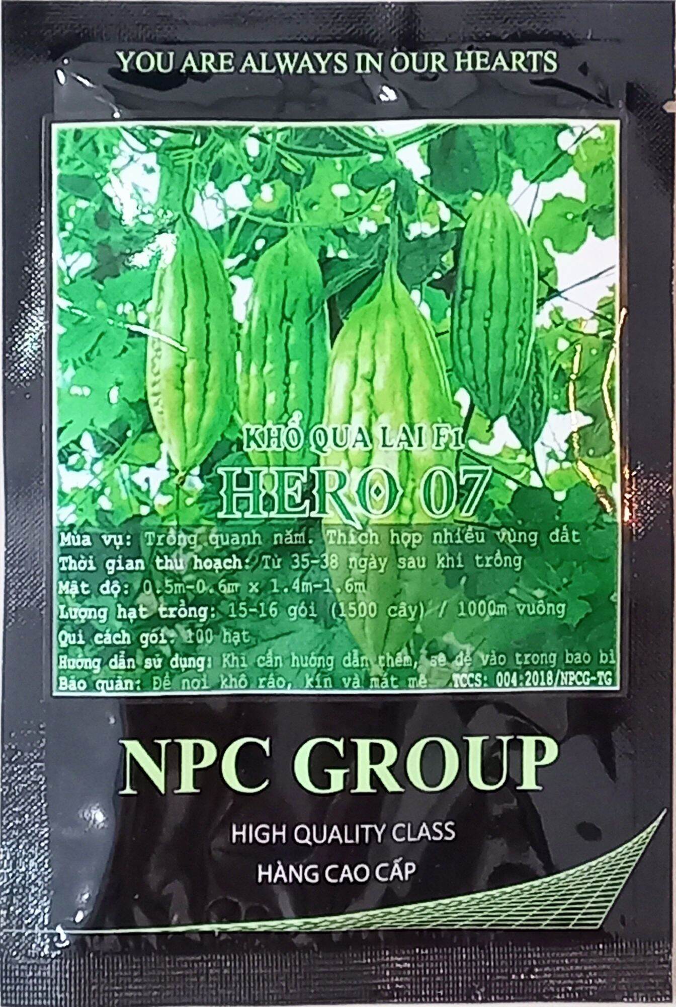 Combo 16 gói hạt giống khổ qua Hero07 .