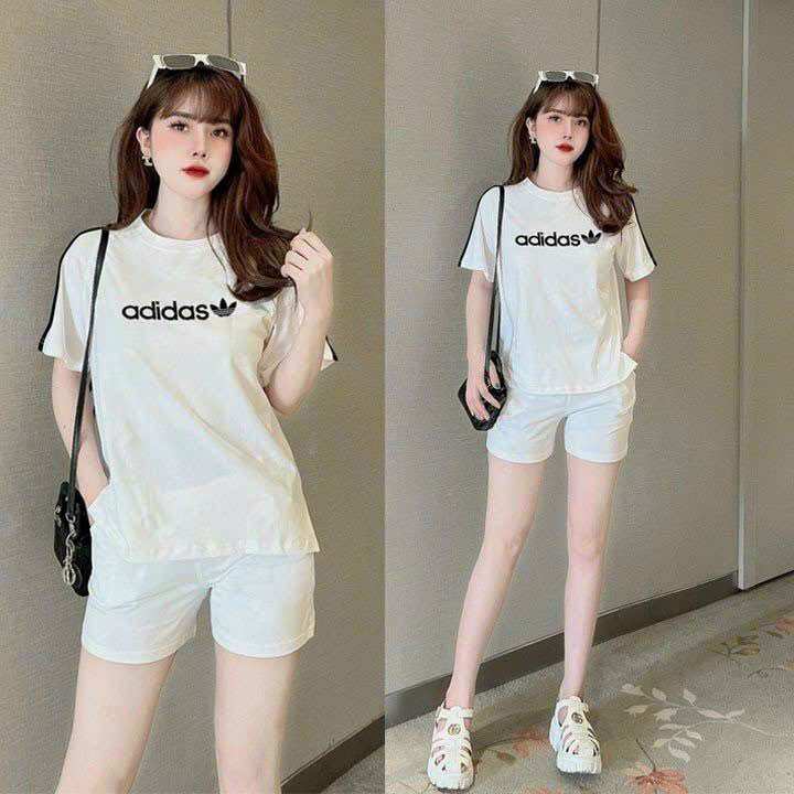 Sét bộ nữ ngắn thun cotton thêu cao cấp