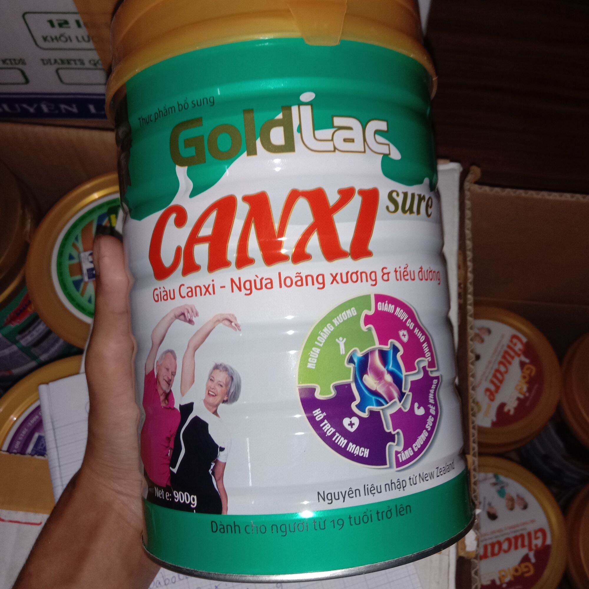 Sữa canxi cho người cao tuổi Golac Canxi Sure 900g