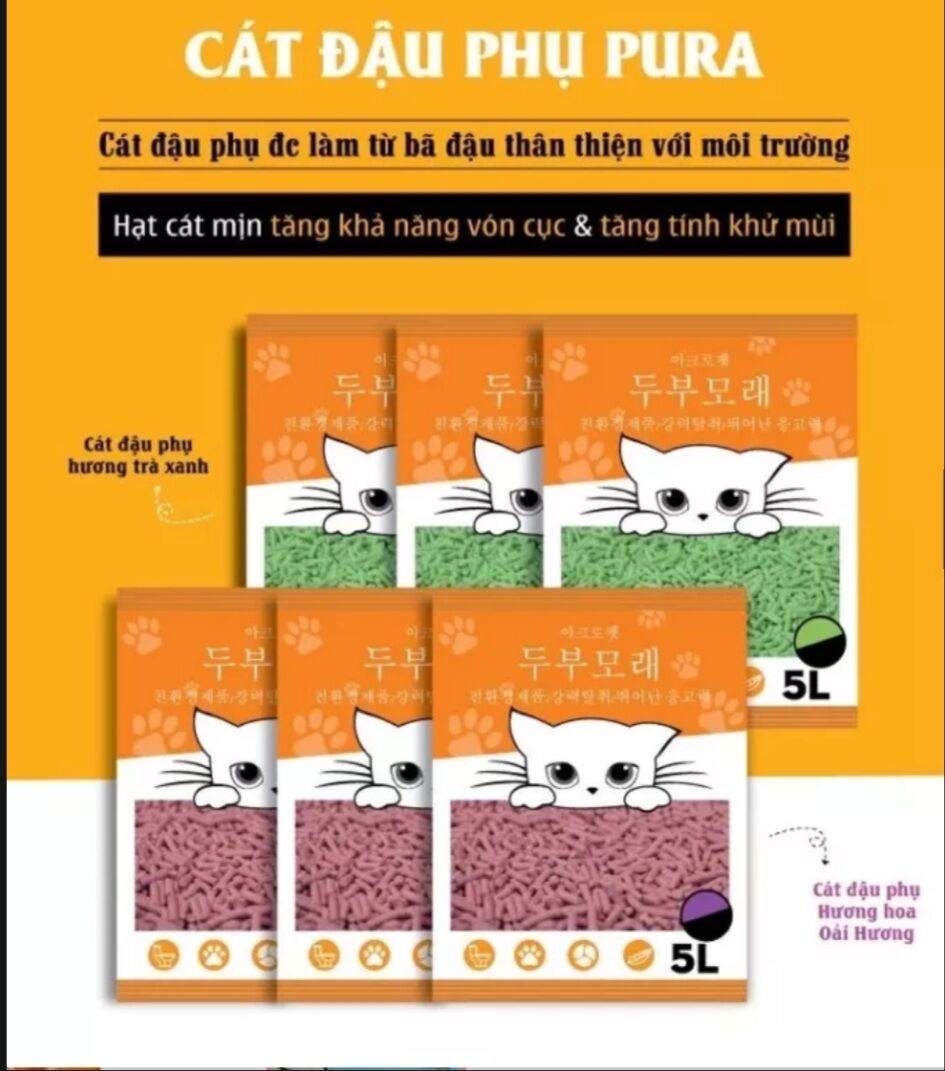 Cát đậu nành Acro Pet 5L