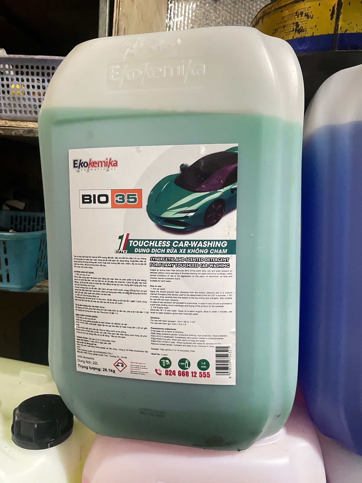 Dung dịch rửa xe ko chạm bio 35-1L