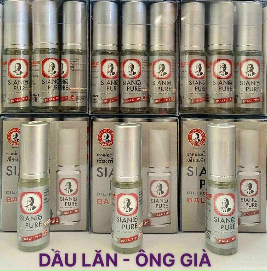 [CHÍNH HÃNG] DẦU LĂN ÔNG GIÀ SIANG PURE THÁI LAN (chai 3cc)