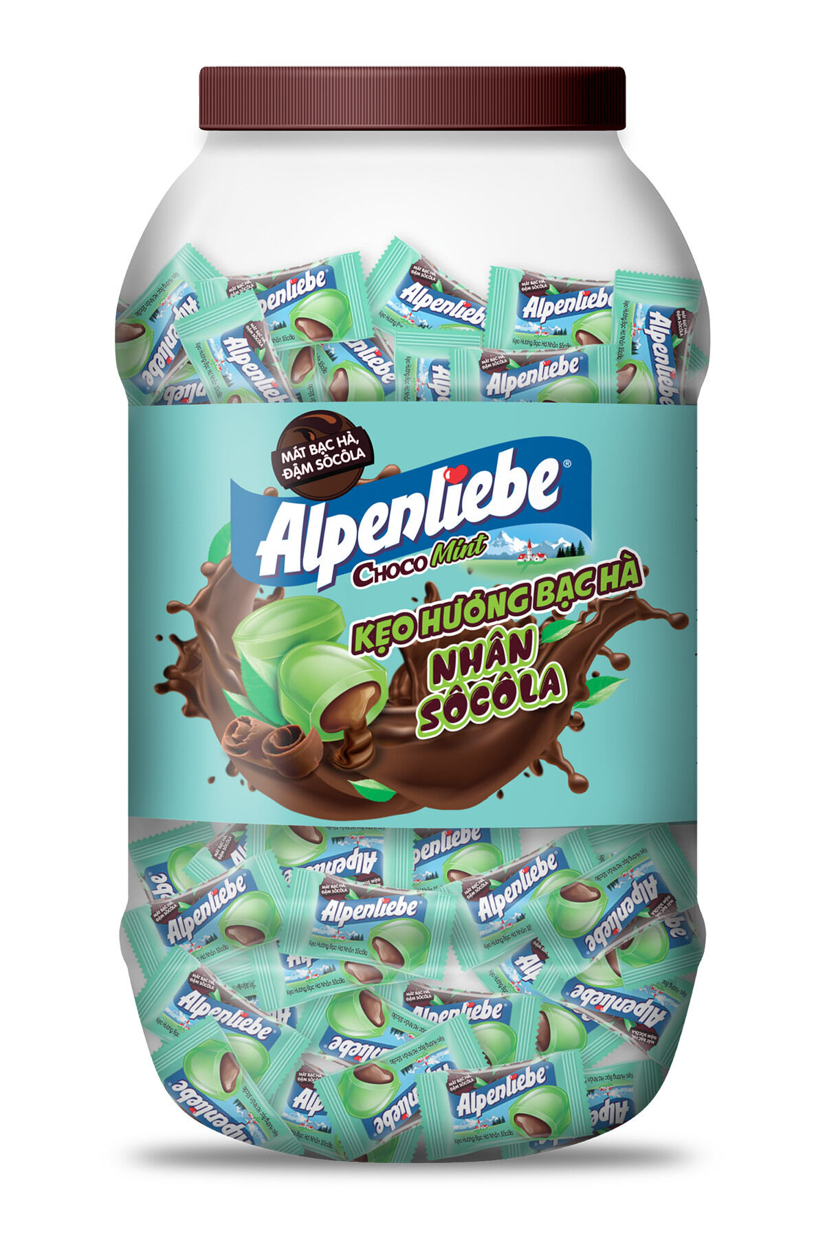 Kẹo mentos.  chocomint.  Alpenliebe các loại