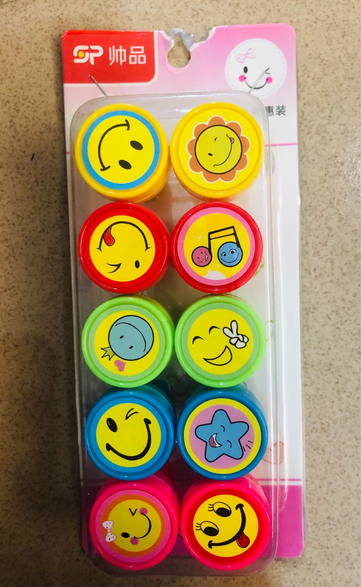 Vỉ 10 dấu mặt cười và cô khen