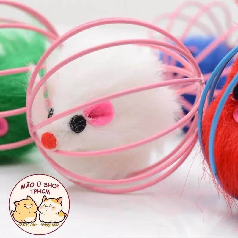 Banh chuột lật đật - đồ chơi tương tác chó mèo