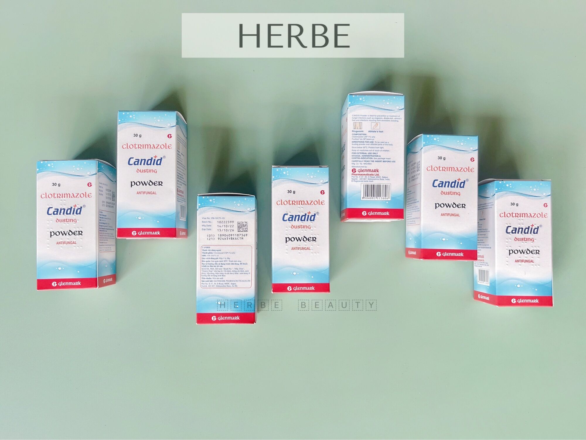Phấn bột candid chứa clotrimazol 1%