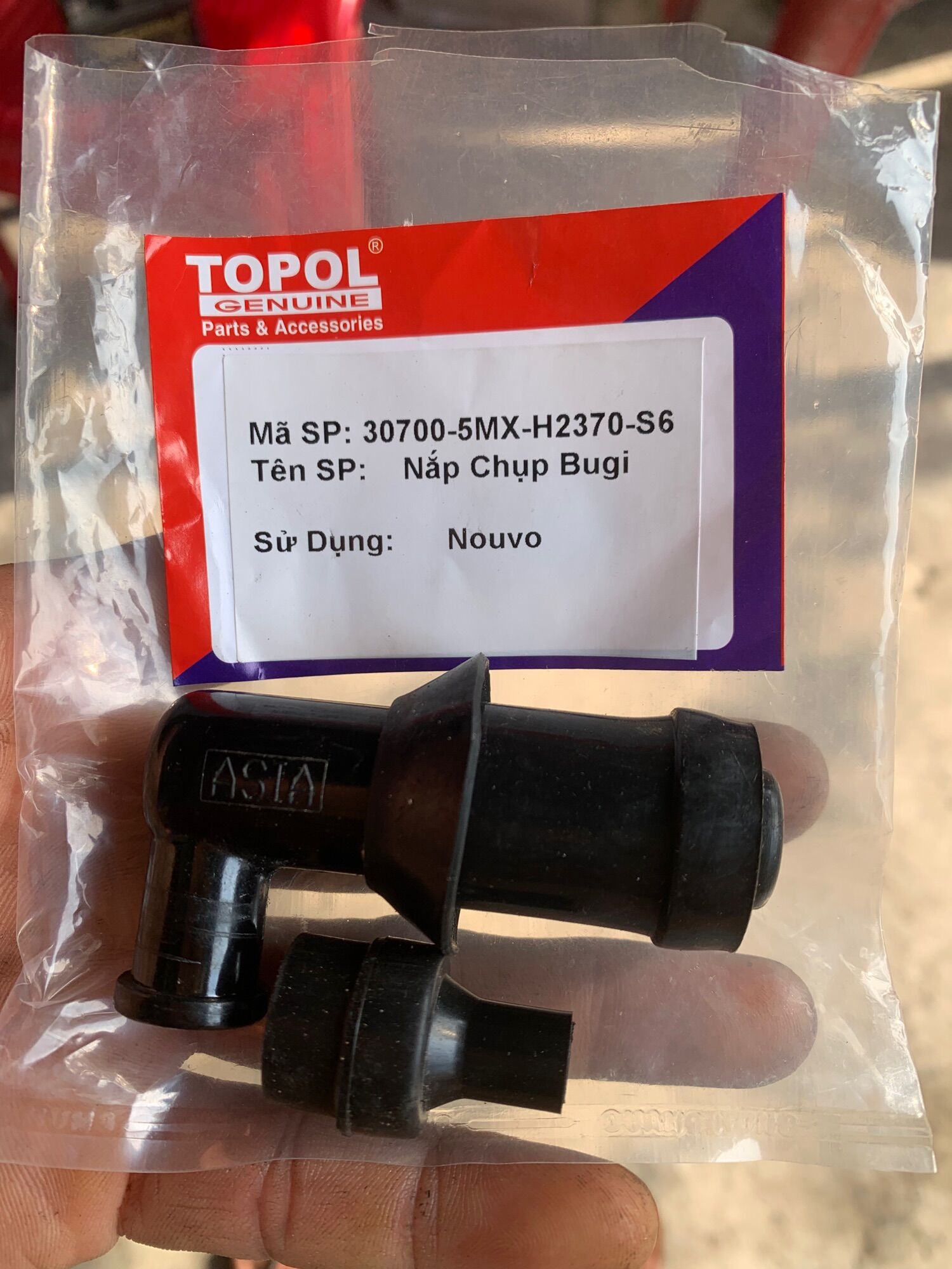 Nắp chụp bugi nouvo