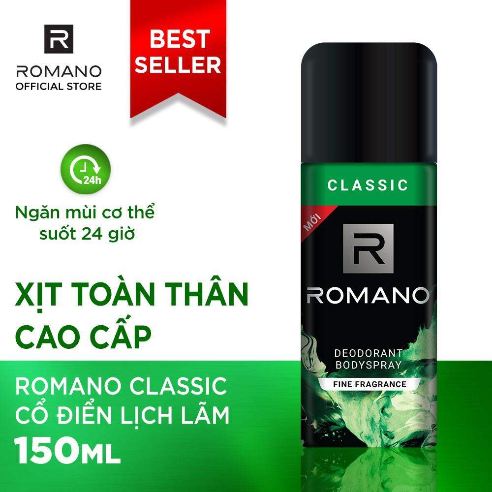 XỊT KHỬ MÙI TOÀN THÂN ROMANO 150ML