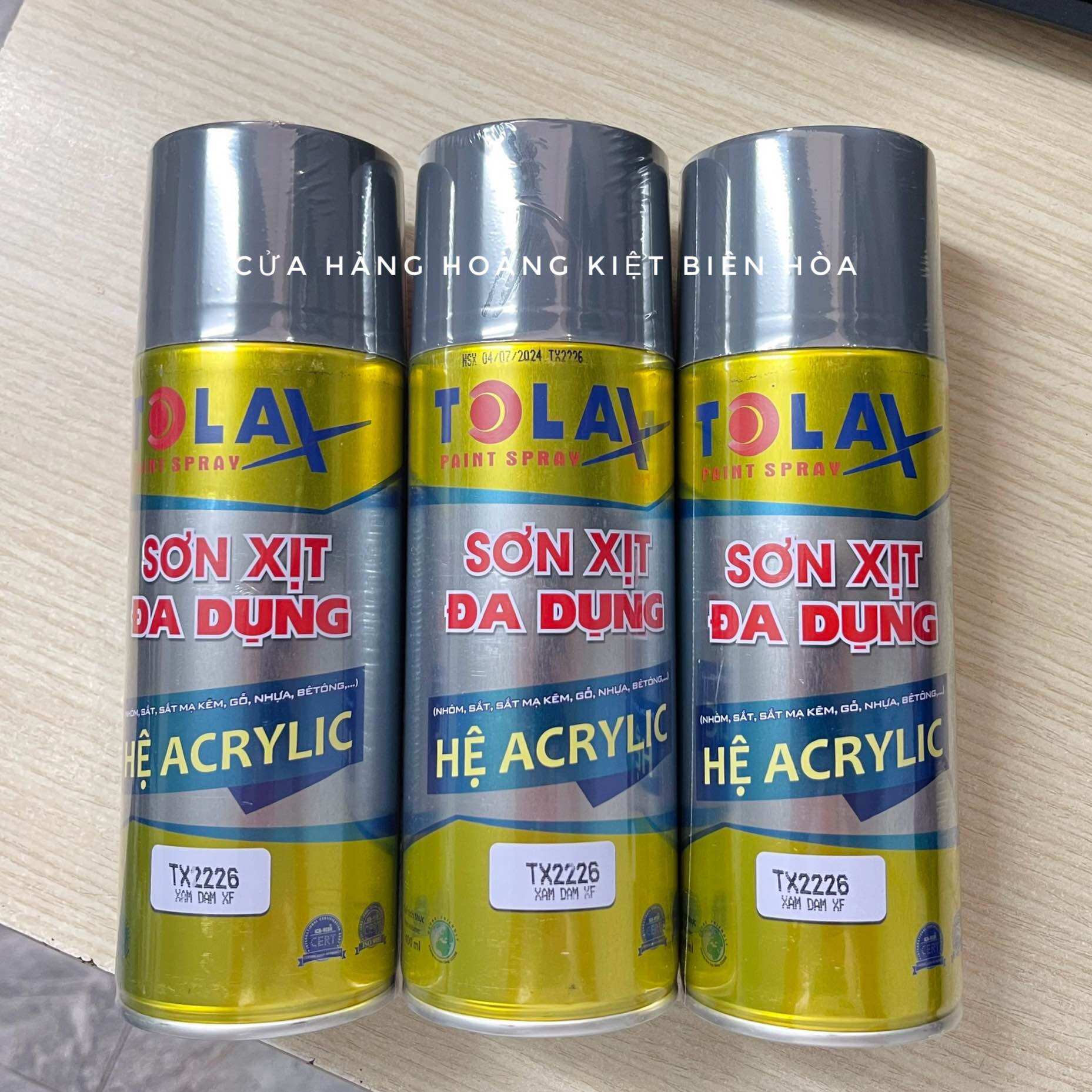 SƠN XỊT ĐA NĂNG MÀU XÁM ĐẬM XINGFA CHAI 400ML