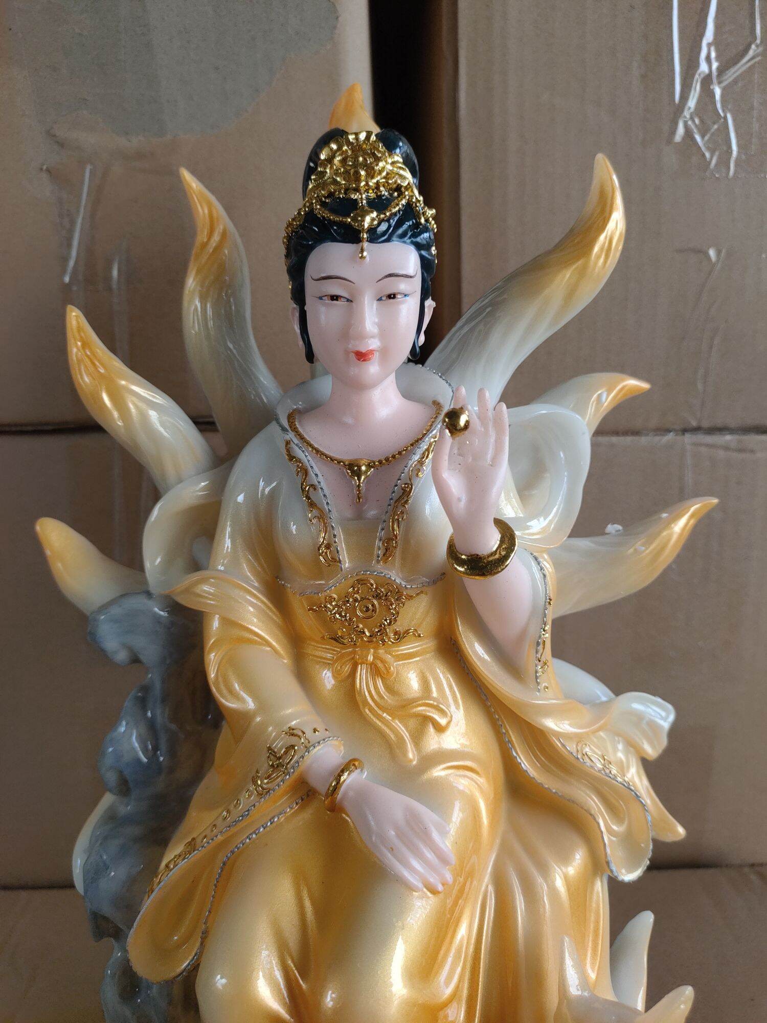 Tượng Hồ Ly Tiên cao 30cm
