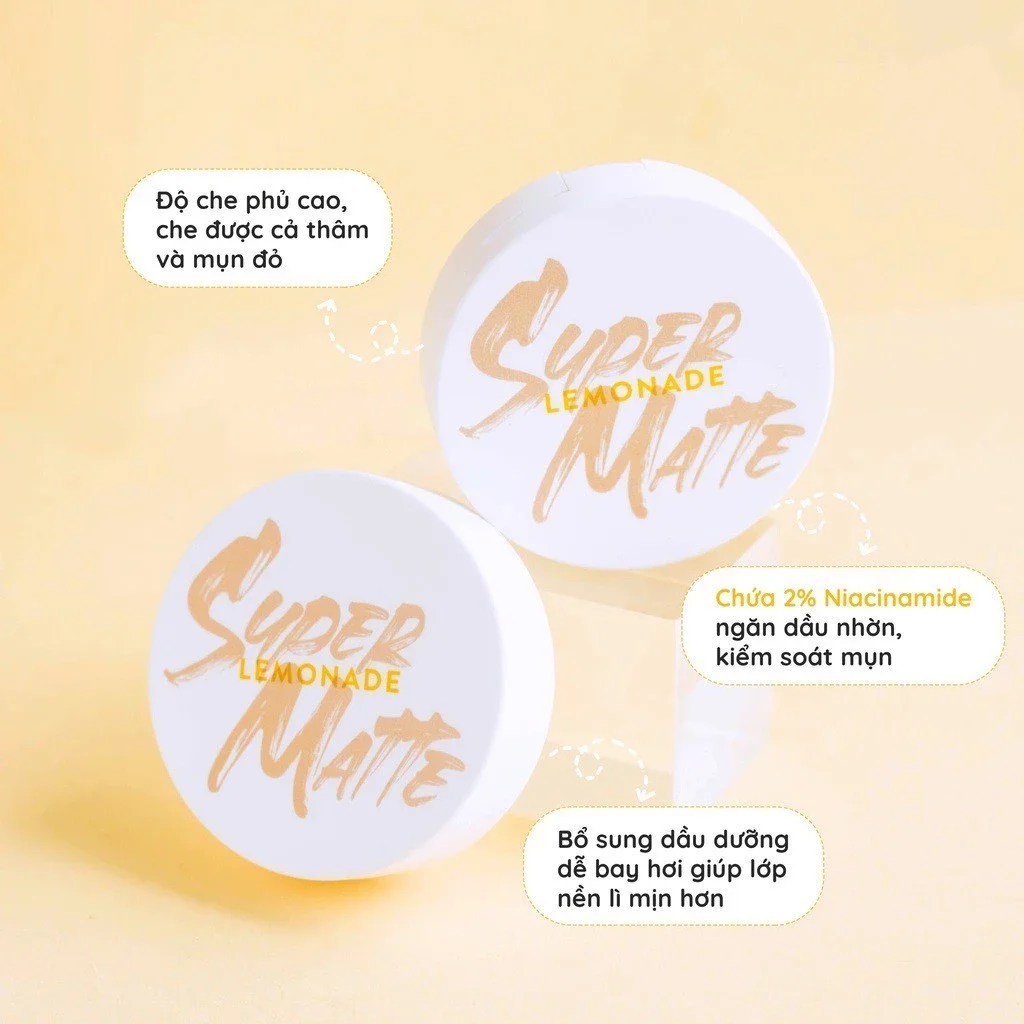 [MÀU 02-NATURAL] Phấn nước LEMONADE Matte Addict Cushion 15g