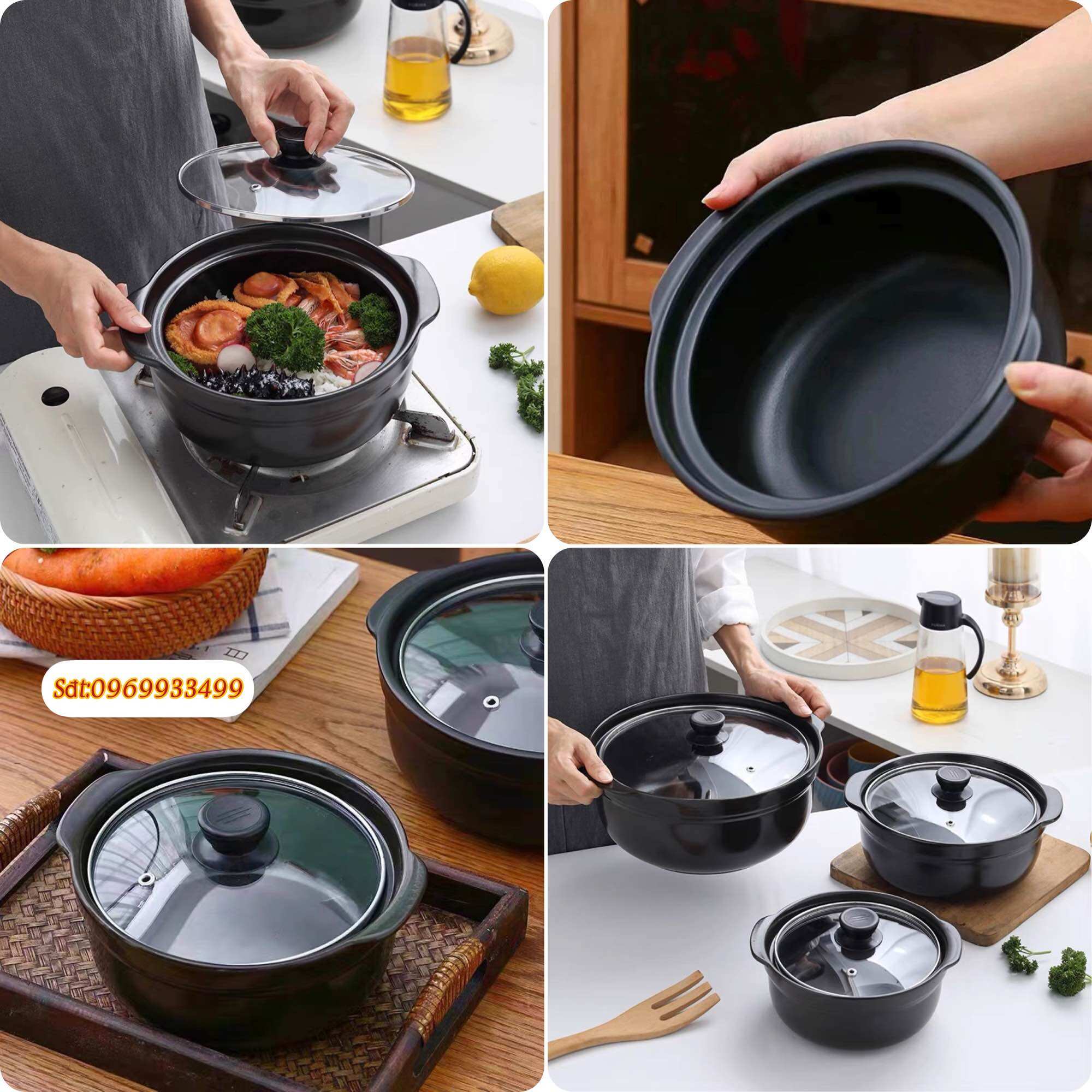 Nồi đất kho cá,kho quẹt,nấu mì cay các size