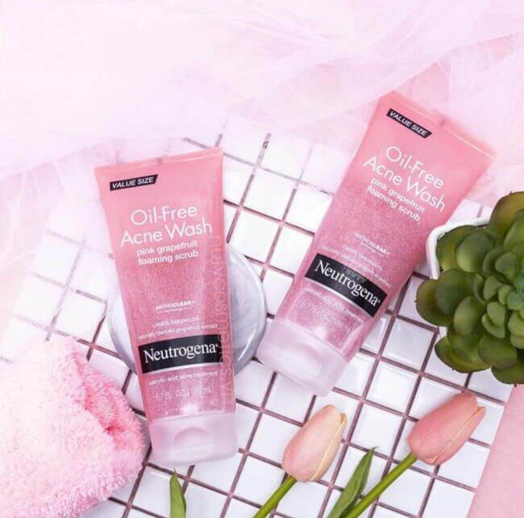 Sữa Rửa Mặt Có Hạt Neutrogena Pink Grapefruit Foaming Scrub