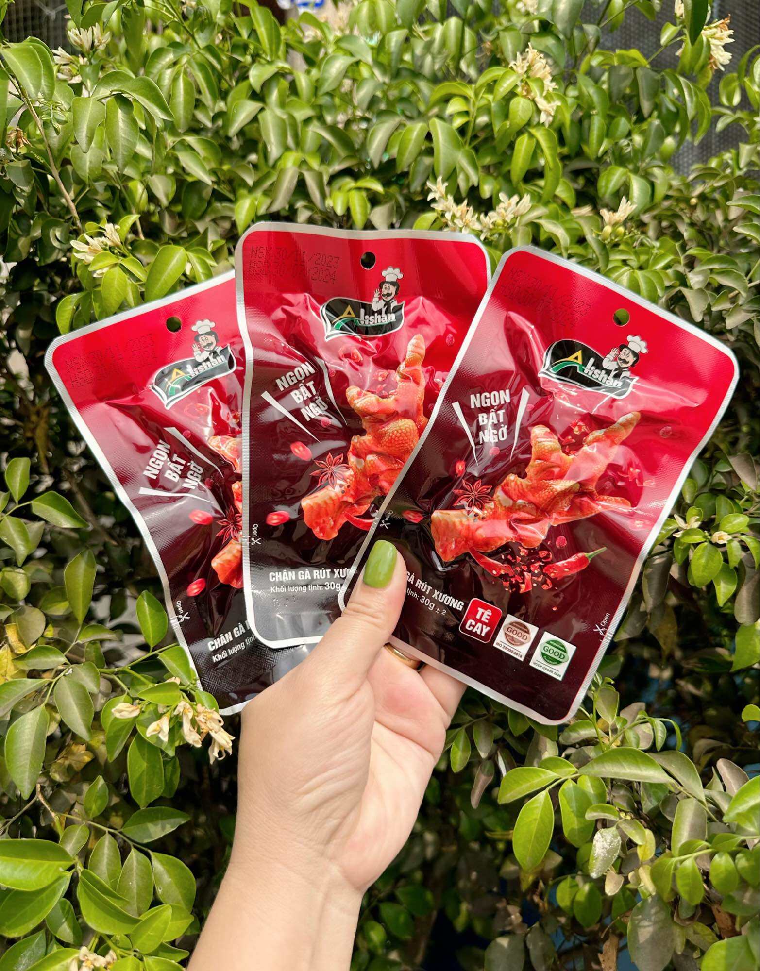 ComBo 10 gói chân gà rút xương ALiShan gói 30gr