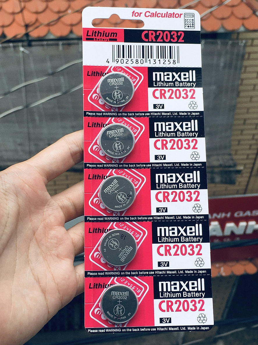 Pin cmos 2032 maxell vĩ 5 viên tiện lợi