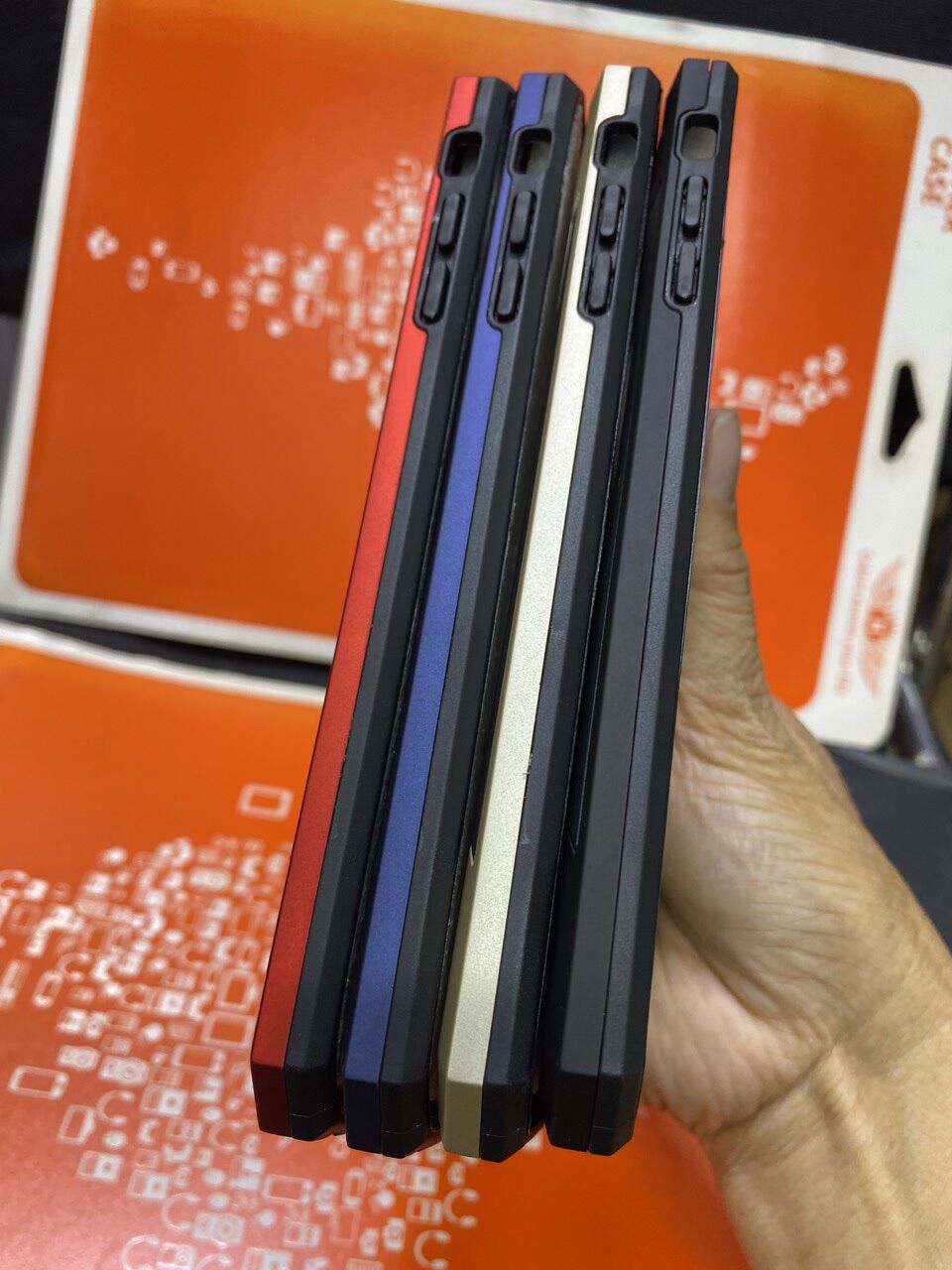 Ốp lưng IPhone 7plus/8plus  màu chống sốc có iring