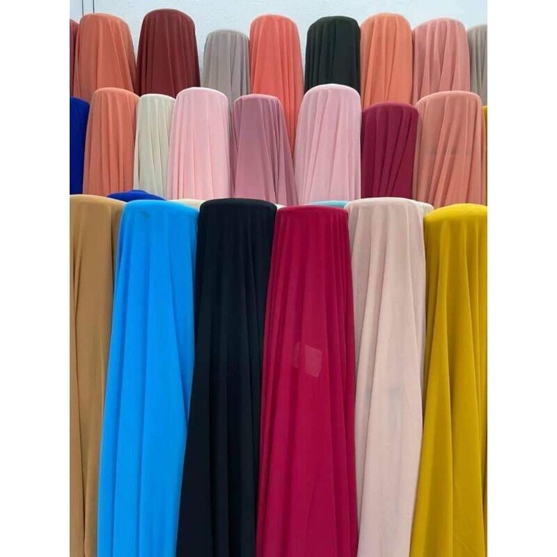 Vải chiffon màu trắng chuyên may áo dài áo kiểu , váy thời trang